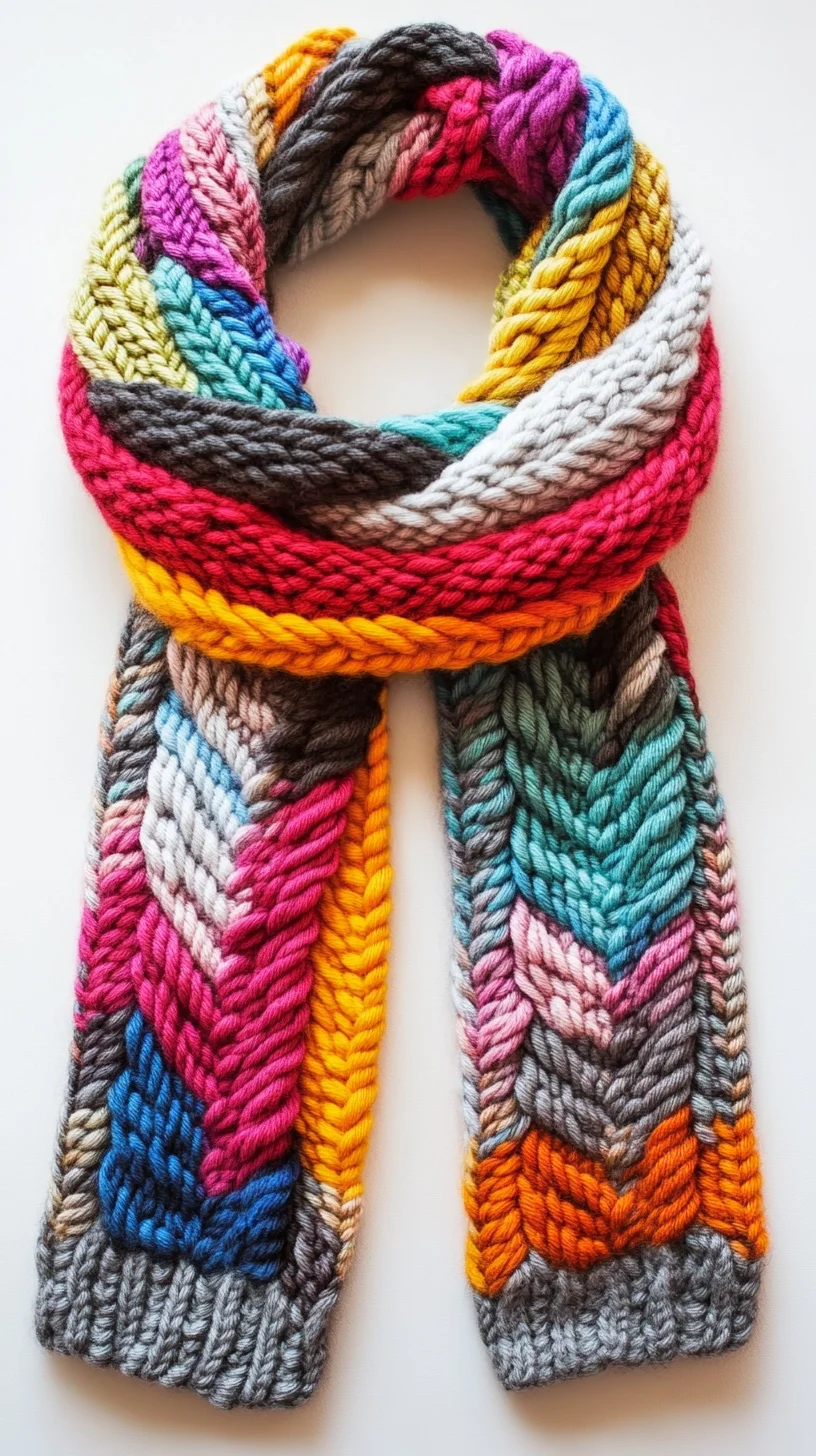 Add a Pop of Color: Master the Chunky Knit Scarf Trend This Season