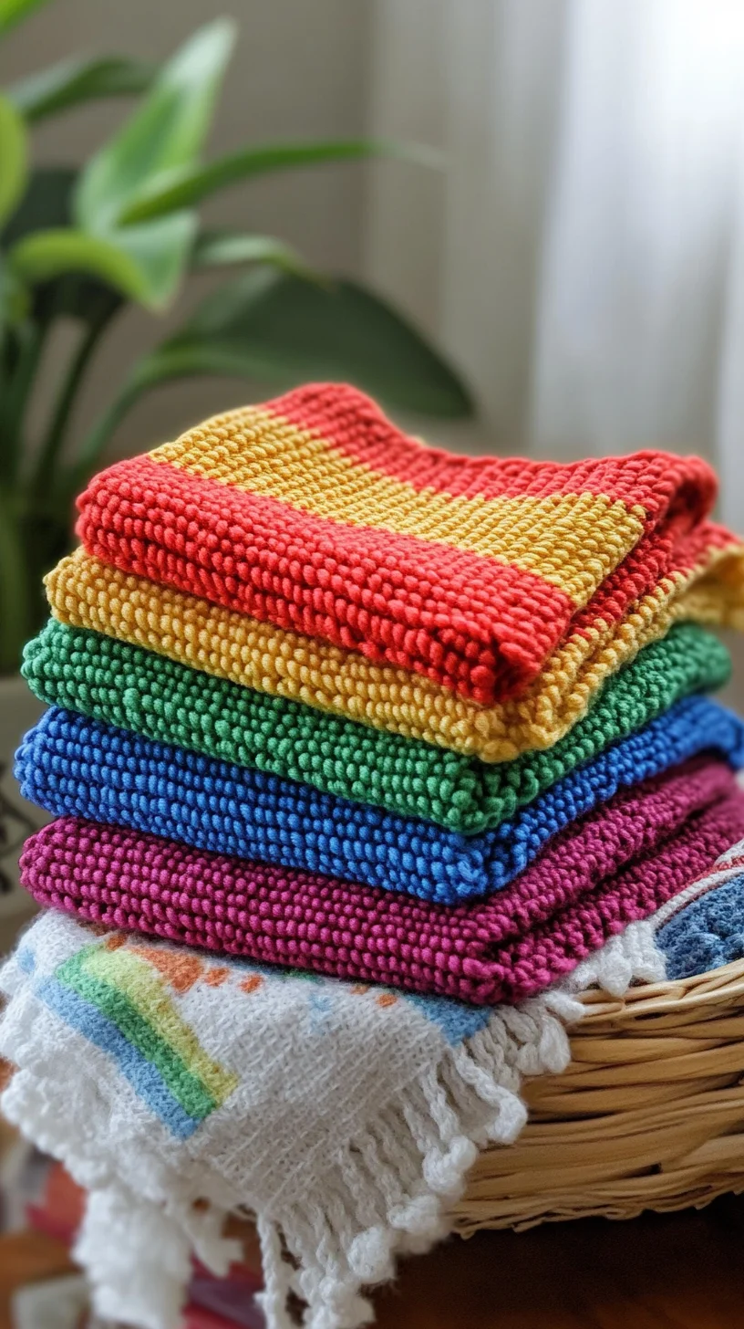 Add a Splash of Color: Vibrant Textured Kitchen Towels for All Seasons