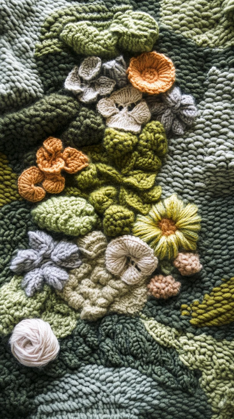 Blooming Textures: Embrace the Cozy Charm of Crochet Floral Decor