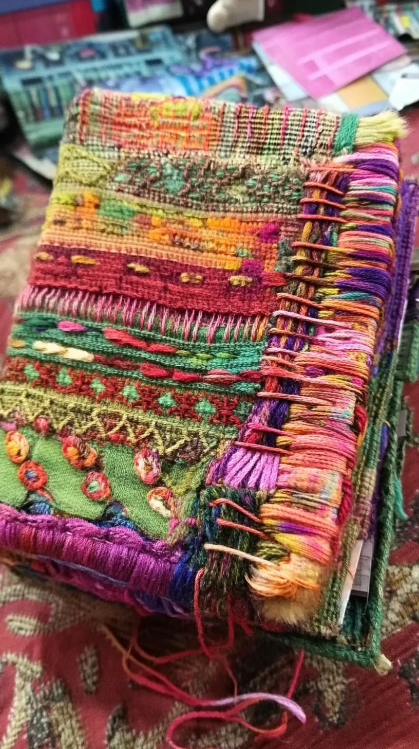 Boho Chic: Embrace Vibrant Textures with This Stunning Handcrafted Journal