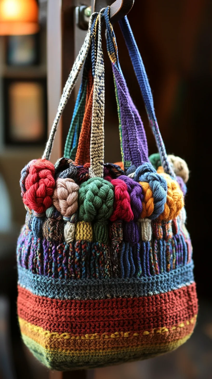 Boho Chic: Vibrant Handcrafted Bag for the Stylish Free Spirit