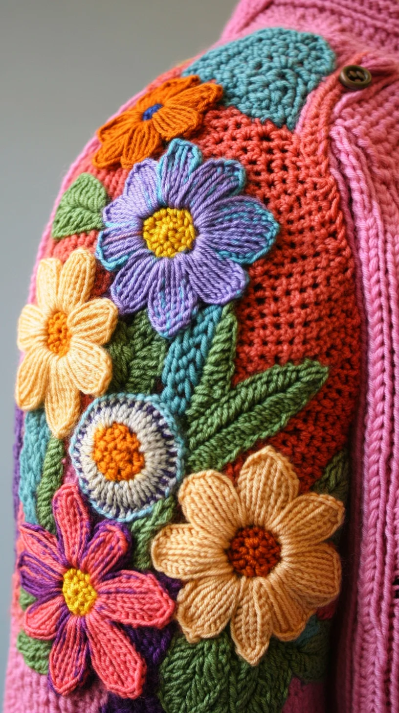 Brighten Up Your Wardrobe with Vibrant Floral Crochet Styles