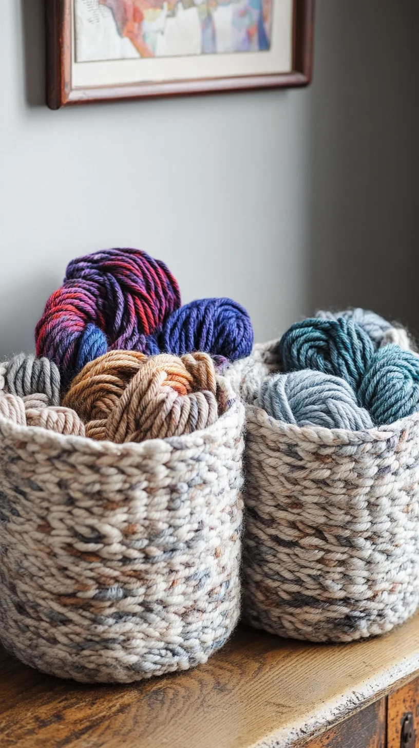 Cozy and Chic: Elevate Your Space with Handmade Yarn Baskets