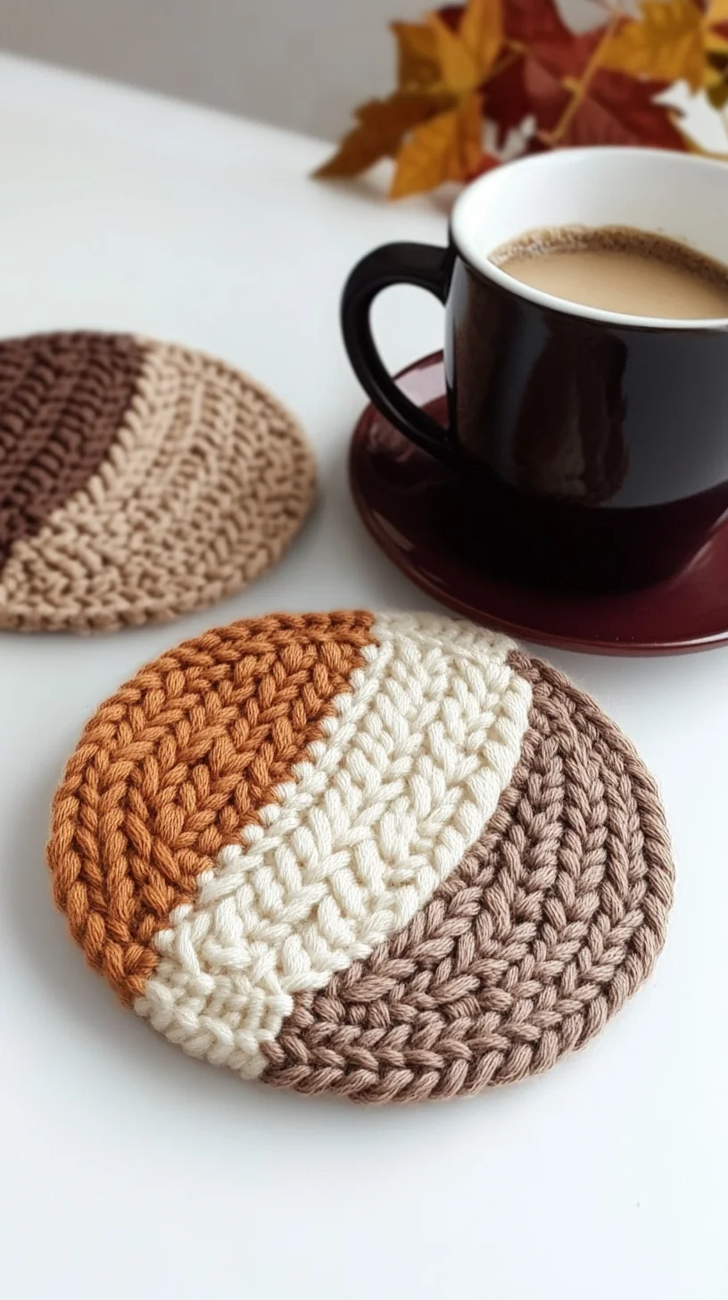 Cozy and Chic: Fall-Inspired Crochet Coasters to Elevate Your Decor