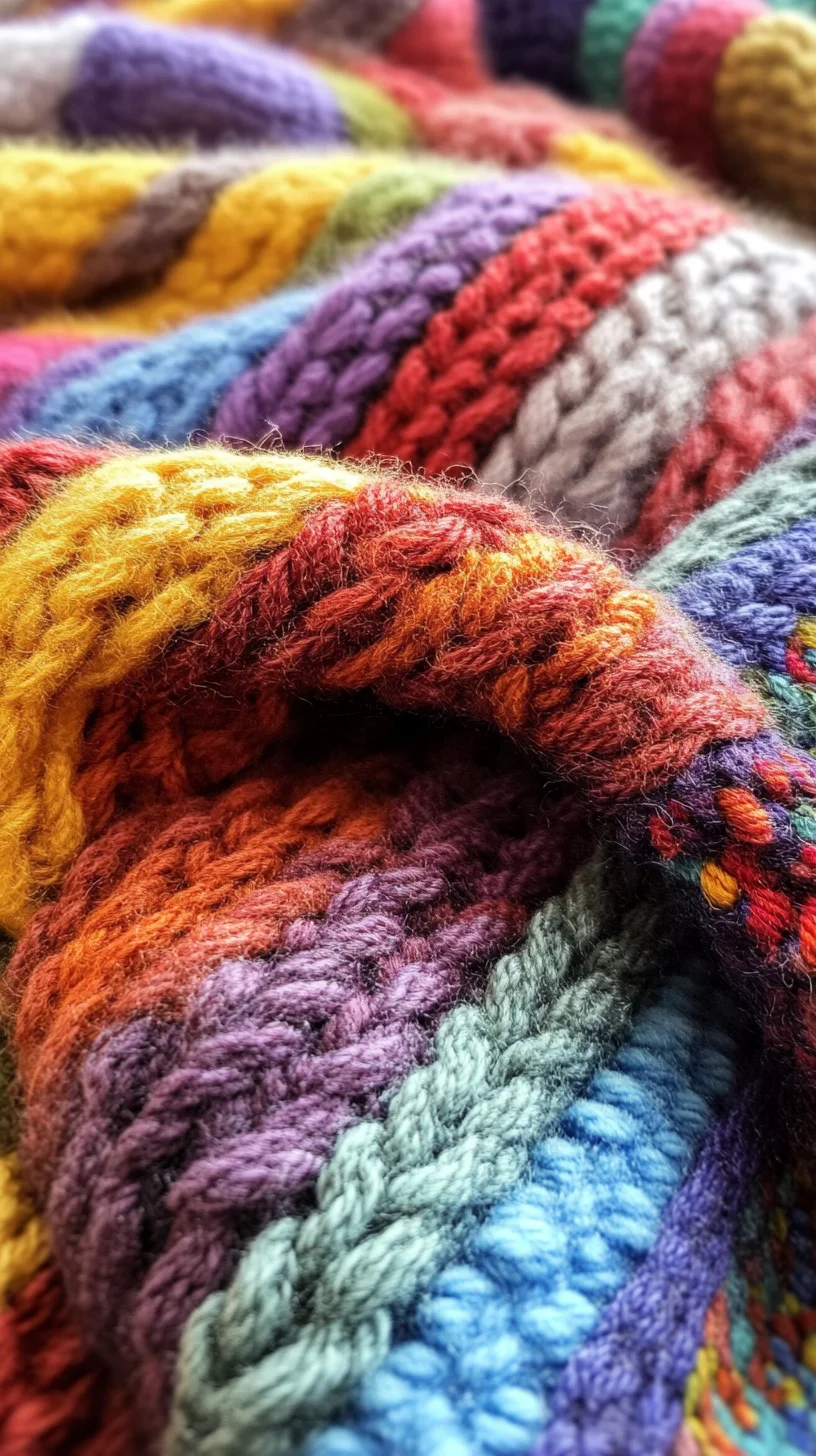 Cozy and Colorful Knit: Embrace Winter with Vibrant Textures