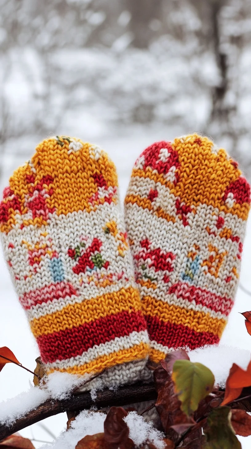 Cozy and Colorful Knit Mittens: Embrace Winter with Handmade Warmth