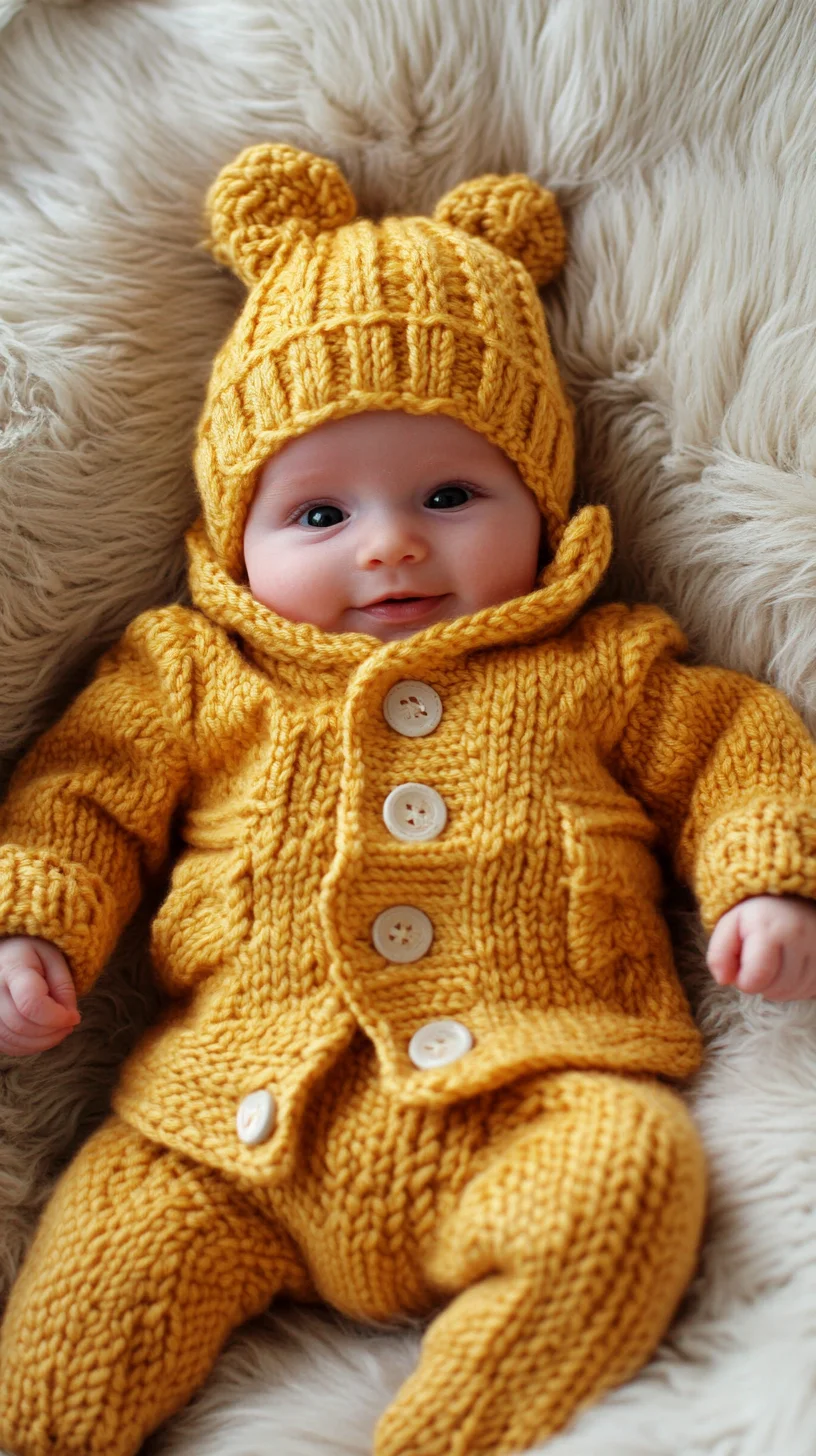 Cozy and Cute: Adorable Baby Knitwear for Chilly Days