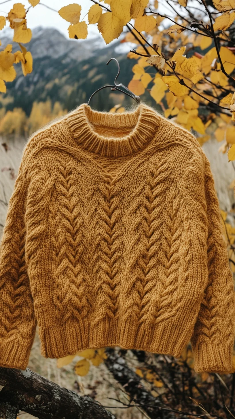 Cozy Cable Knit: Embrace Autumn with this Must-Have Sweater Style