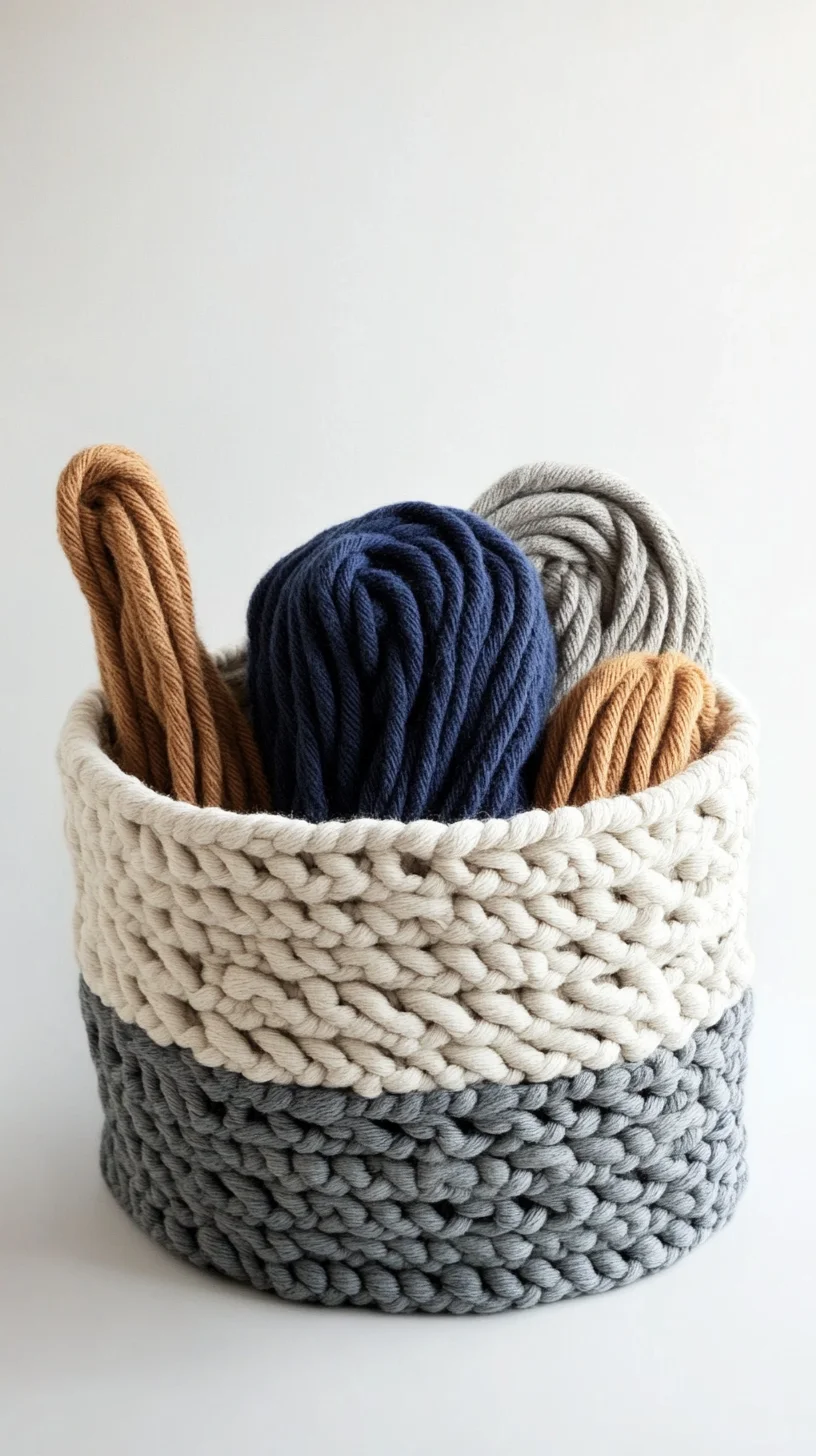 Cozy Chic: Crafting a Trendy Textured Storage Basket for Every Home