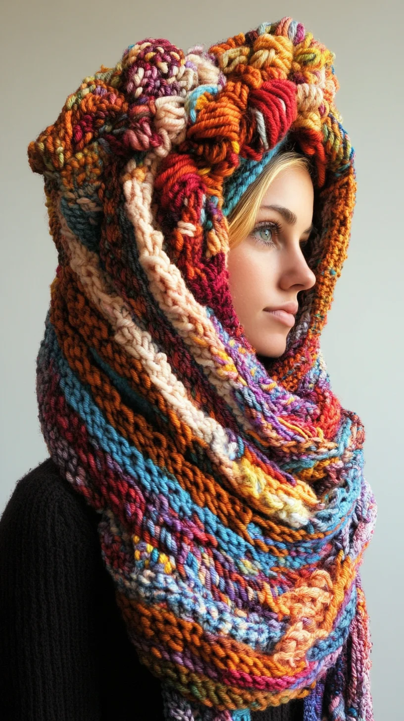 Cozy Chic: Elevate Your Look with a Colorful Chunky Knit Scarf