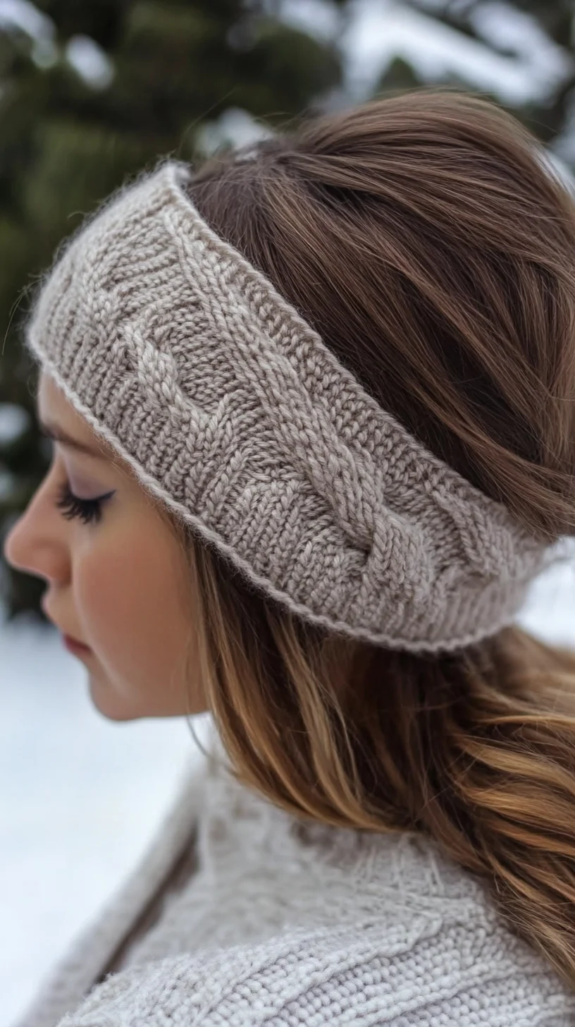 Cozy & Chic: Elevate Your Winter Look with a Trendy Knit Headband