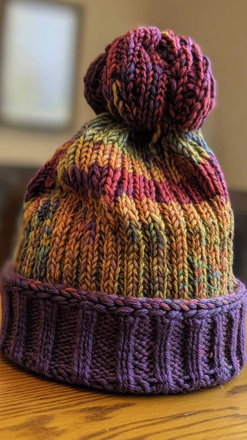 Cozy Chic: Elevate Your Winter Wardrobe with a Vibrant Knitted Beanie