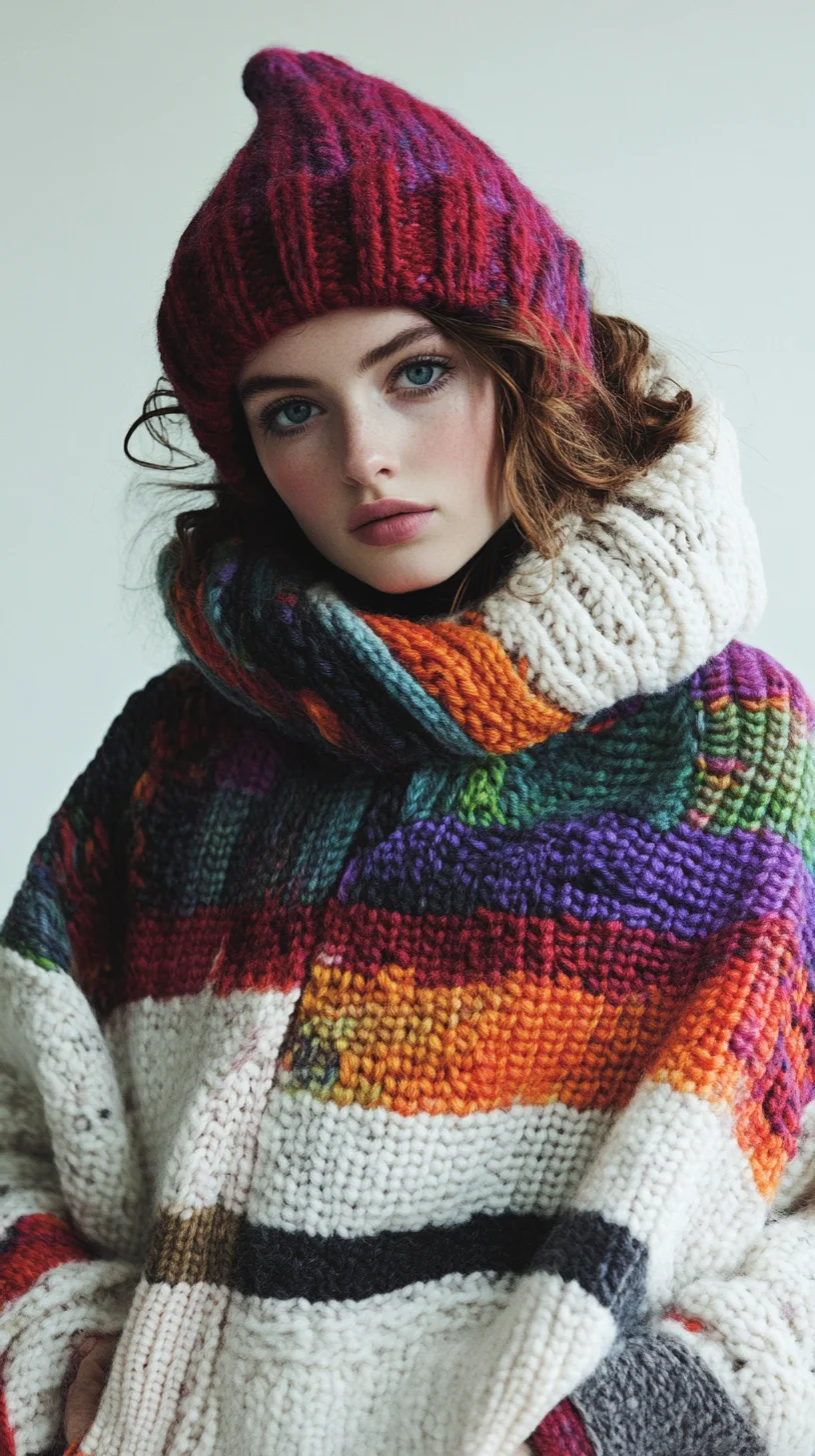 Cozy Chic: Embrace the Art of Knitted Textures and Vibrant Hues