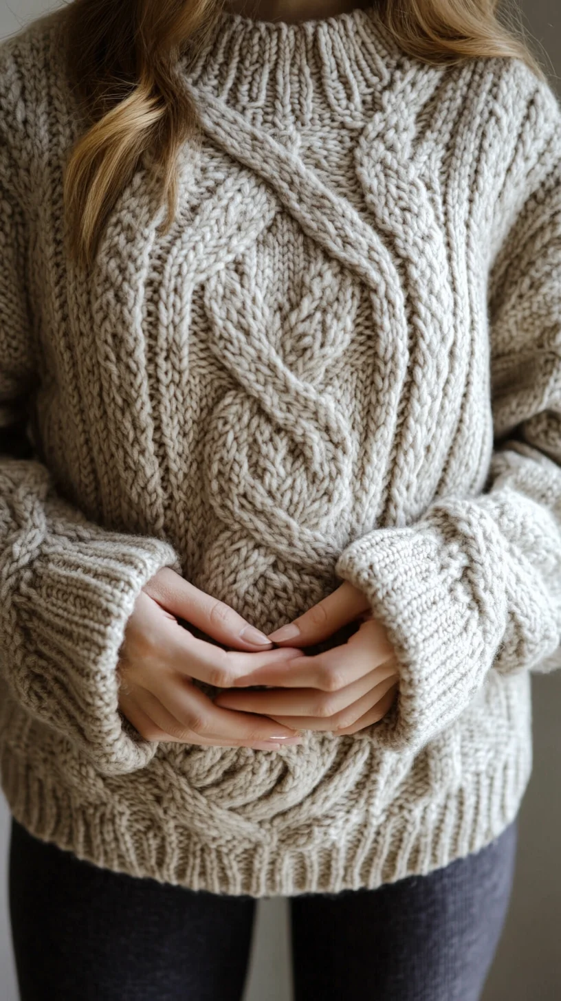 Cozy Chic: Embrace the Texture of Cable Knit Sweaters This Season