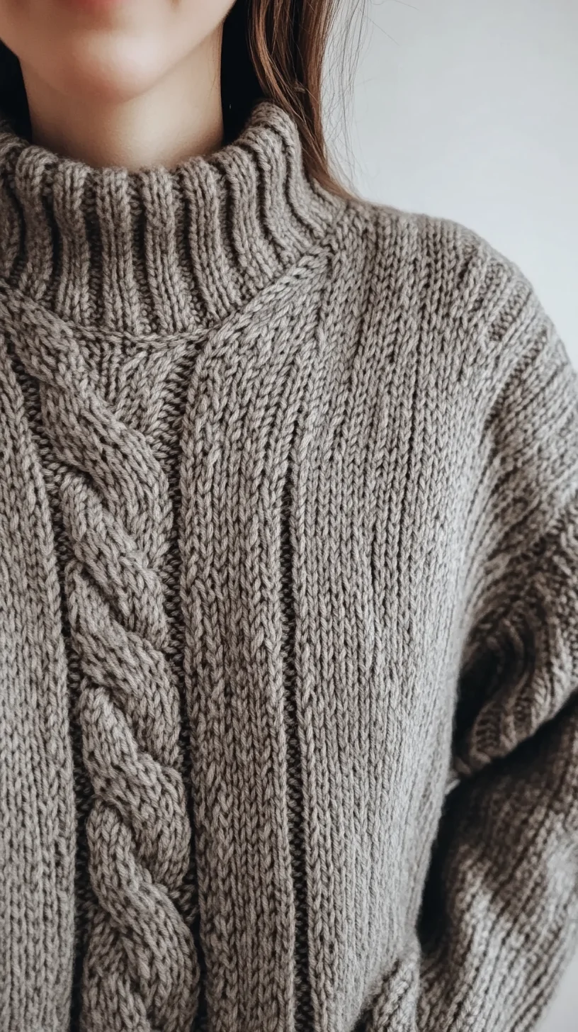 Cozy Chic: Embrace the Textured Elegance of Chunky Knit Sweaters