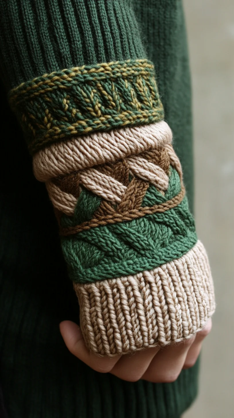 Cozy Chic: Embrace the Textured Elegance of Knitted Sweater Cuffs