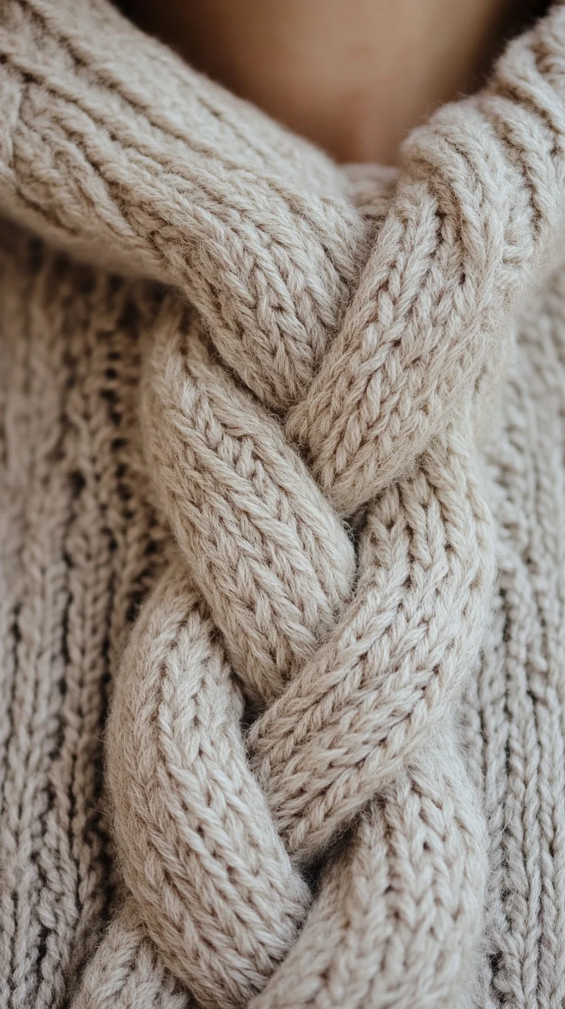 Cozy Chic: Mastering the Art of the Knitted Cable Braid