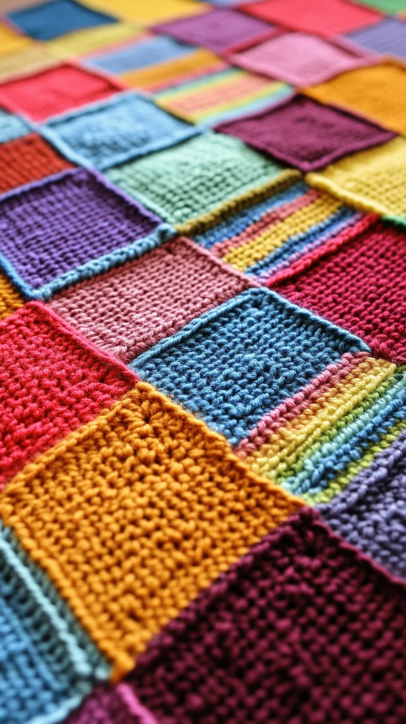 Cozy Color Blocks: Transform Your Space with Vibrant Knitted Textiles