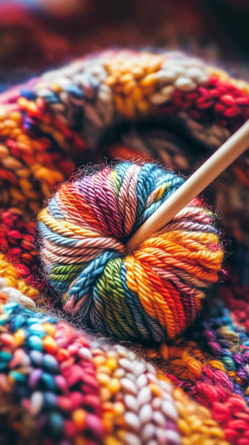 Cozy Colorful Textures: Embrace Vibrant Yarn Inspirations for Your Next Craft