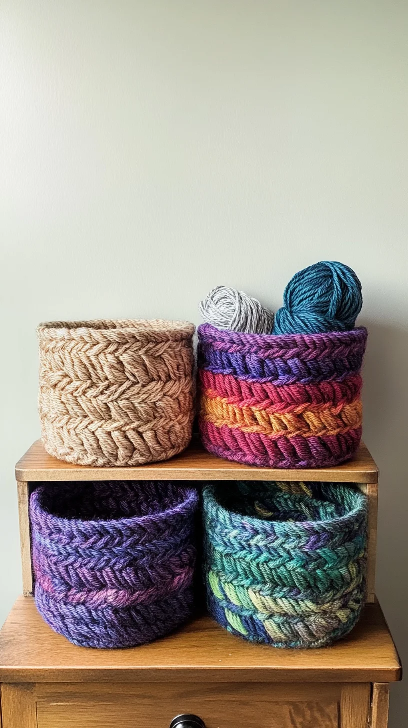 Cozy Crochet Baskets: Elevate Your Home Décor with Color and Texture