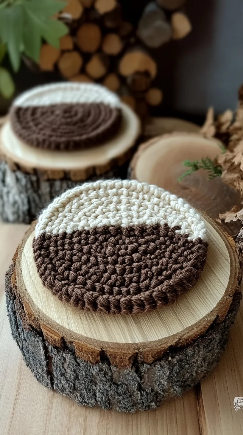 Cozy Crochet Coasters: Elevate Your Space with Earthy Chic