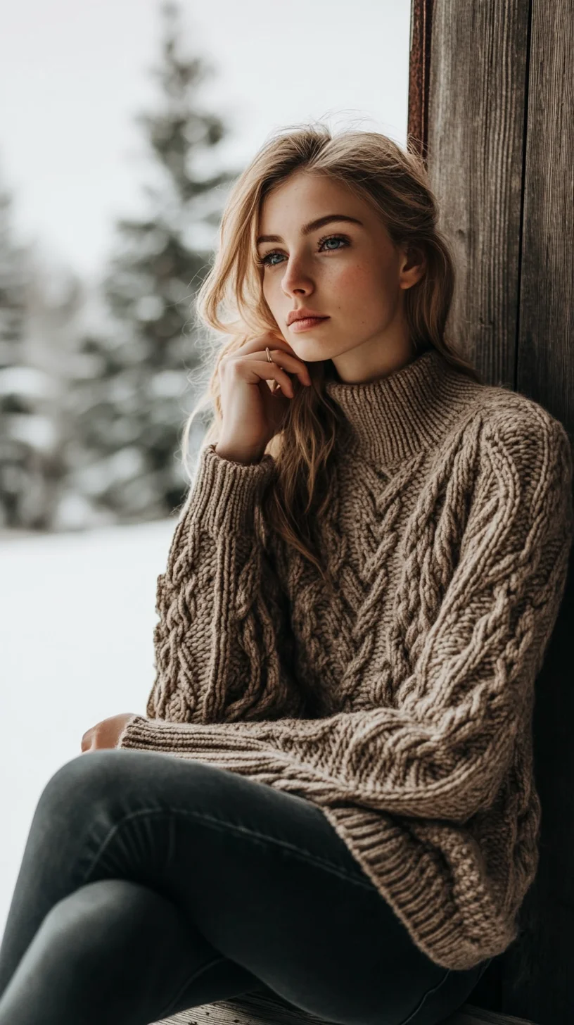 Cozy Elegance: Effortless Waves Soothing Winter Vibes