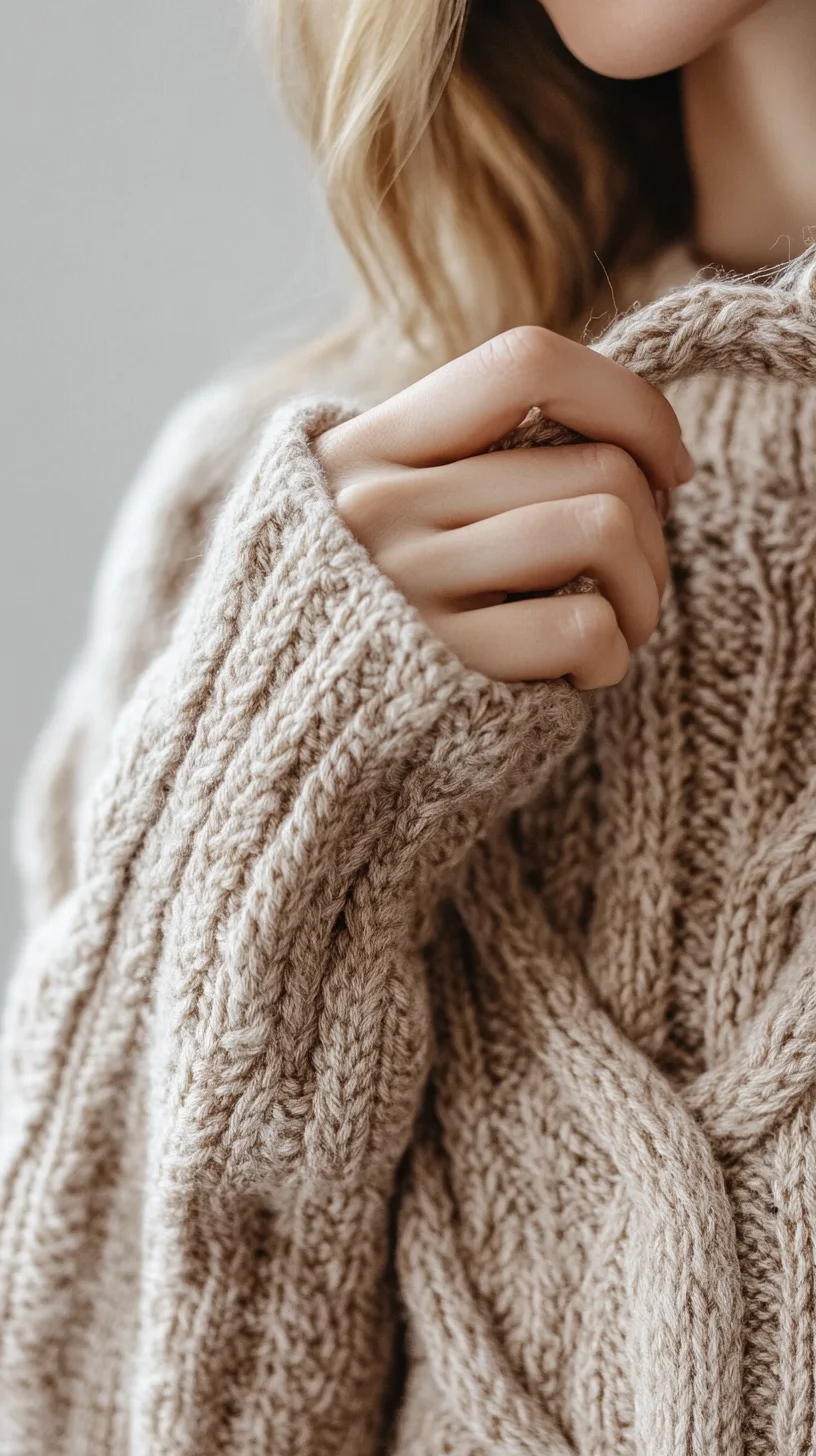 Cozy Elegance: The Perfect Cable Knit Sweater for Effortless Style