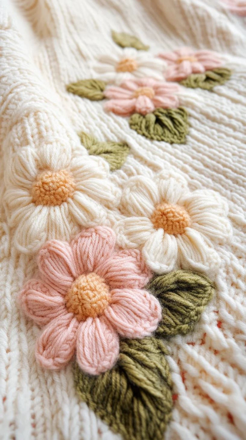 Cozy Floral Knit Chic: Embrace Nature’s Palette in Your Wardrobe