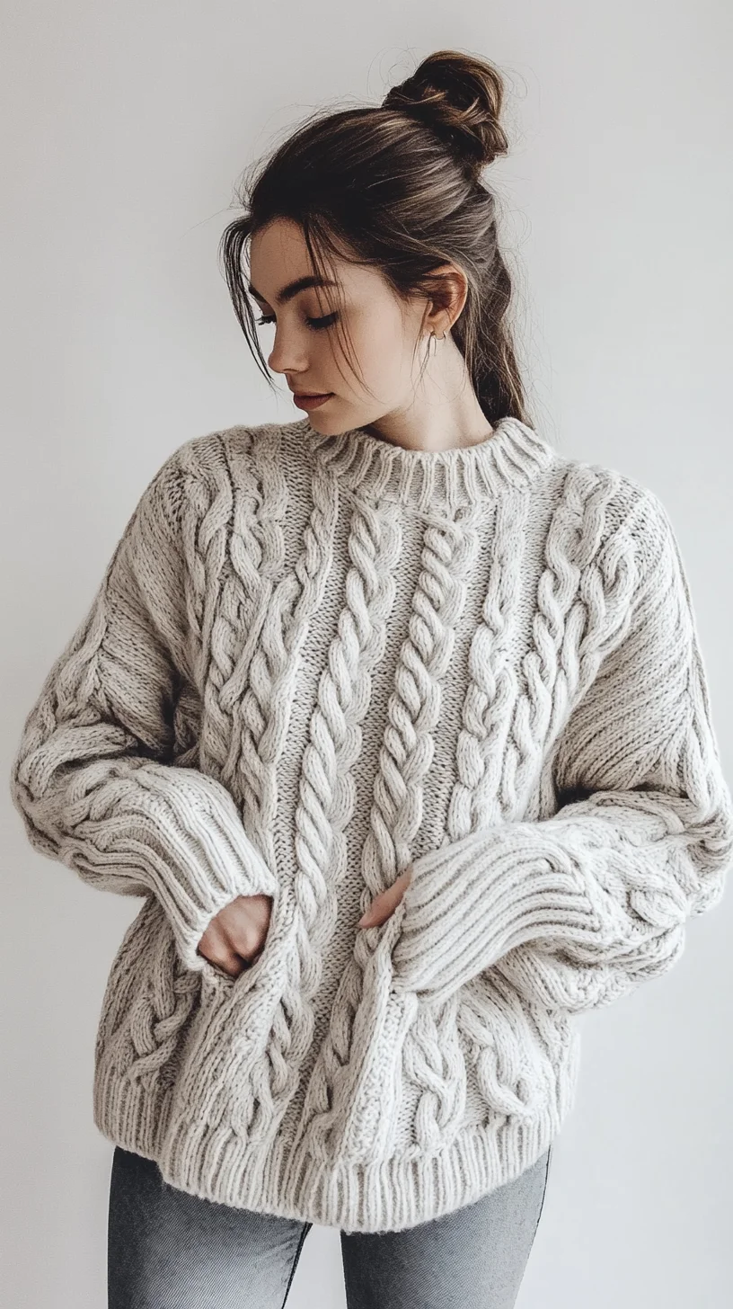 Cozy Knit Chic: Effortless Style with a Modern Sweater Twist