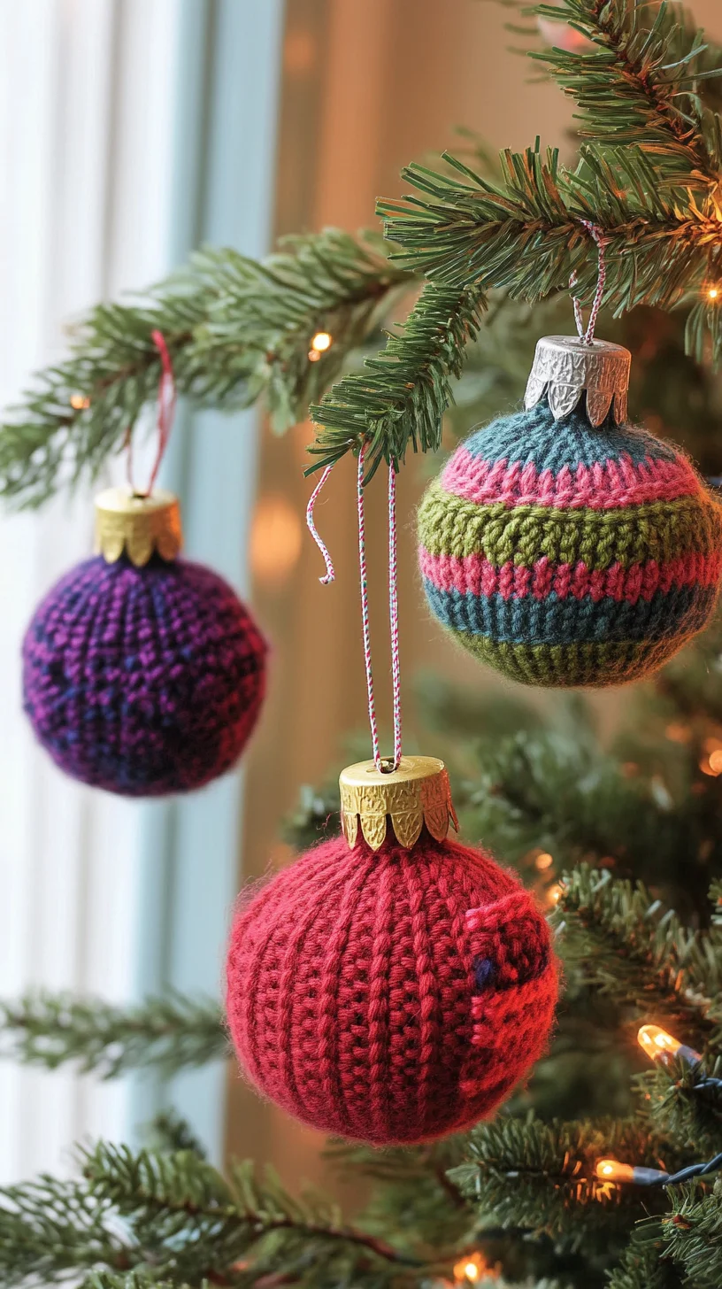 Cozy Knit Christmas Ornaments: Add Handmade Charm to Your Holiday Decor