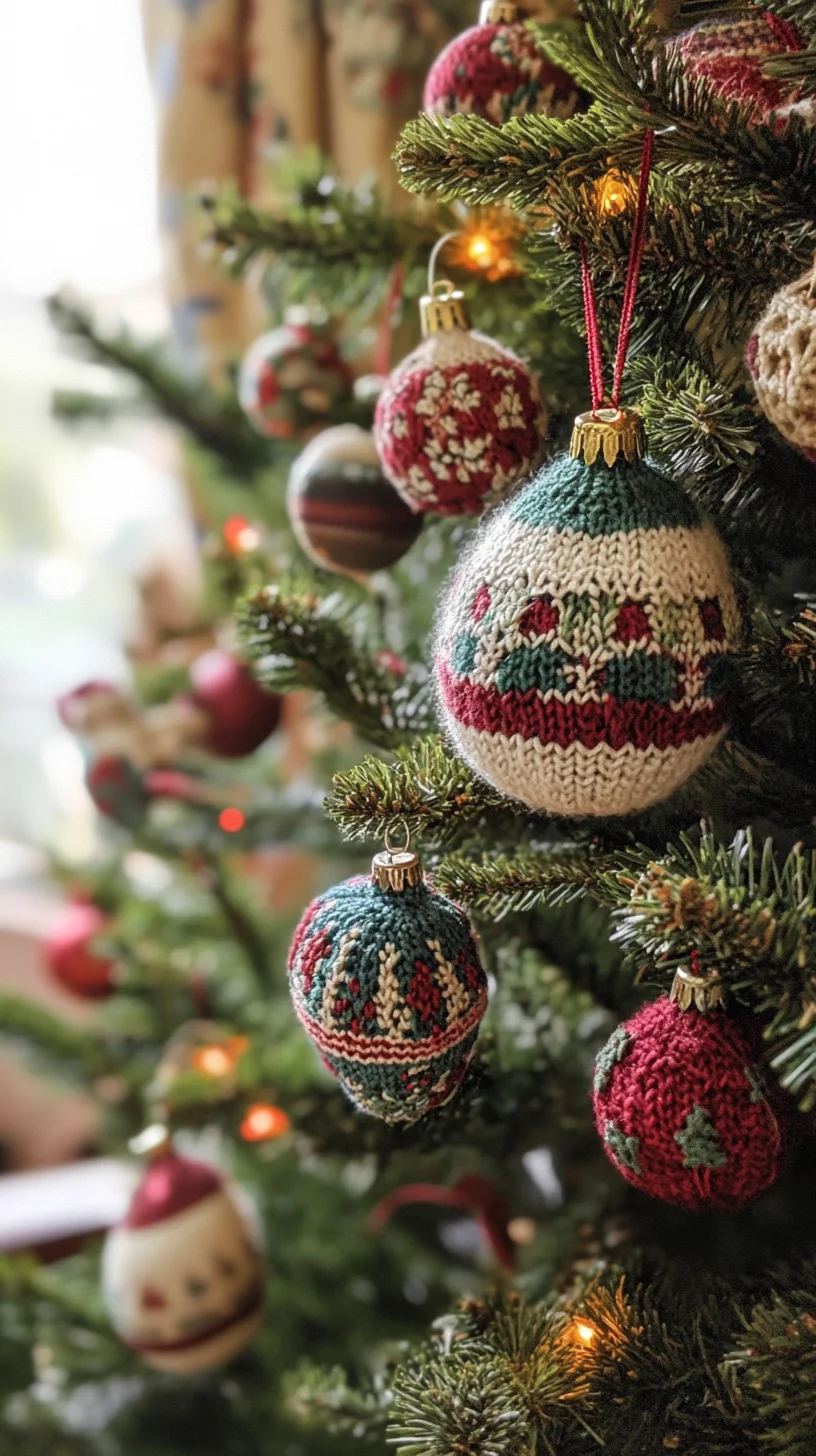 Cozy Knit Christmas Ornaments: Heartwarming Decorations for the Festive Season