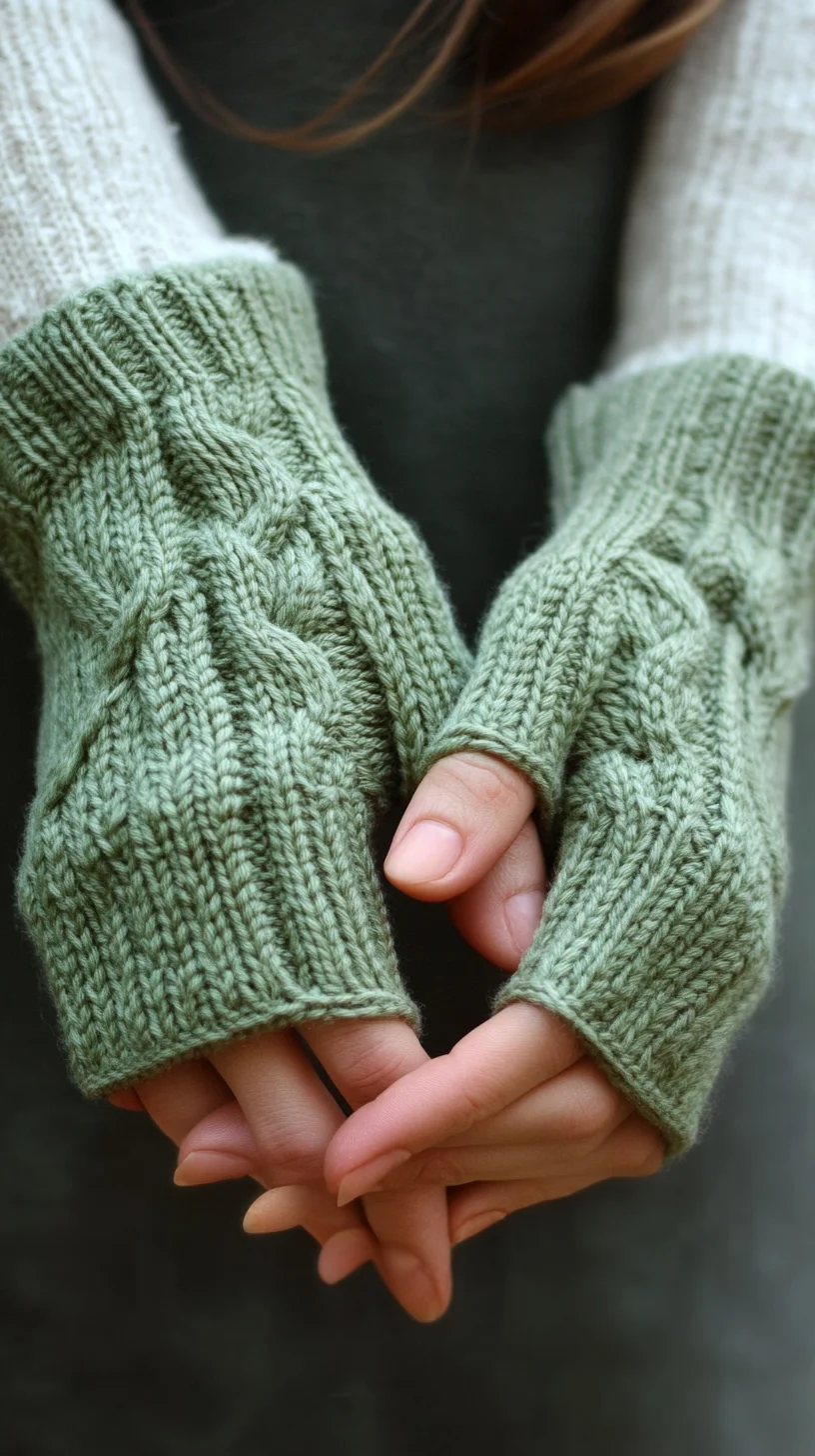 Cozy Knit Fingerless Gloves: Perfect Blend of Style and Warmth for Every Season