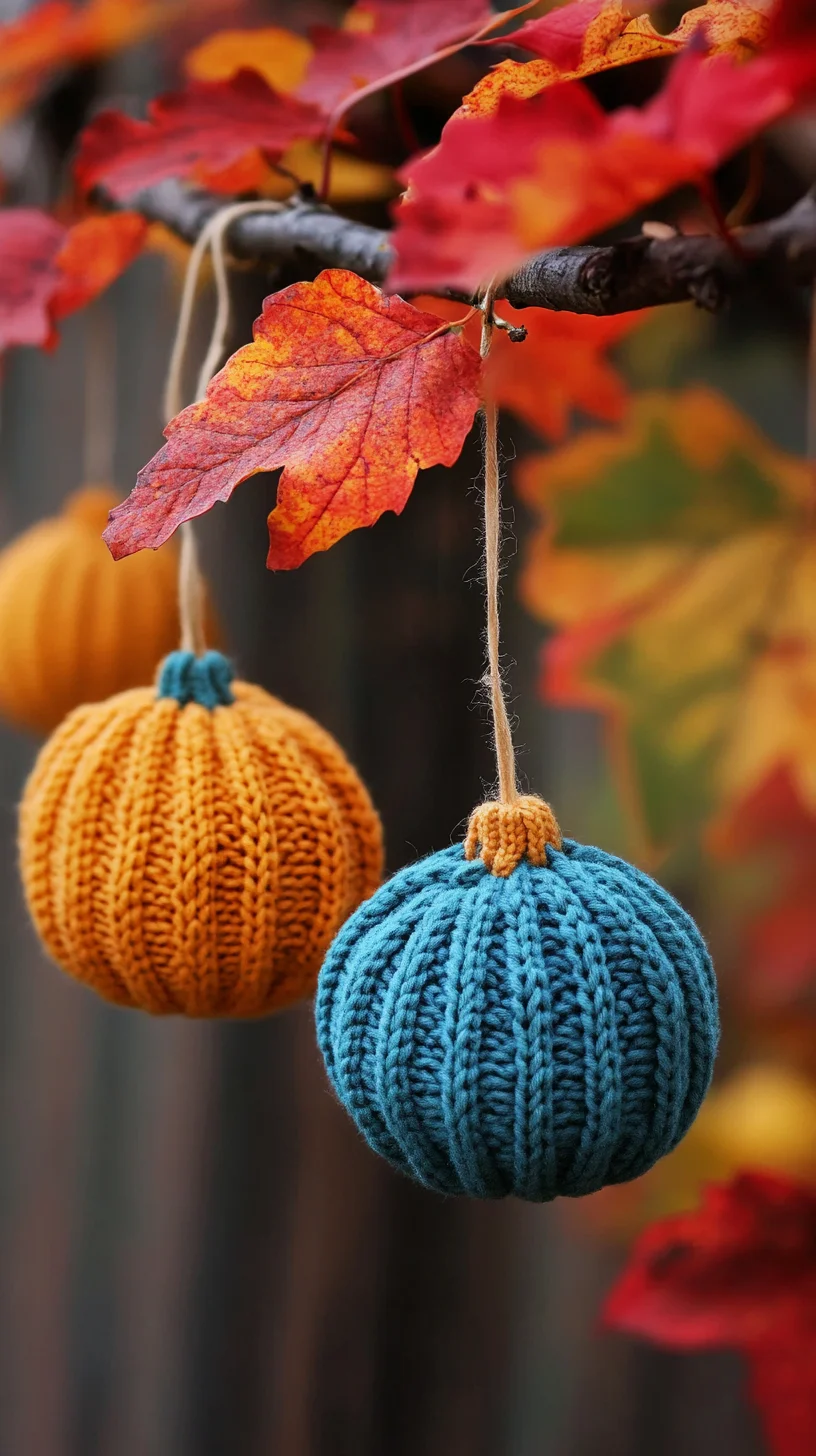 Cozy Knit Ornament Ideas to Elevate Your Autumn Decor