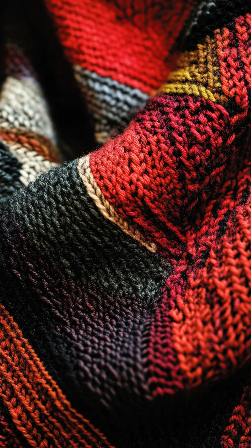 Cozy Knit Textures: Embrace Warmth with Bold, Colorful Patterns