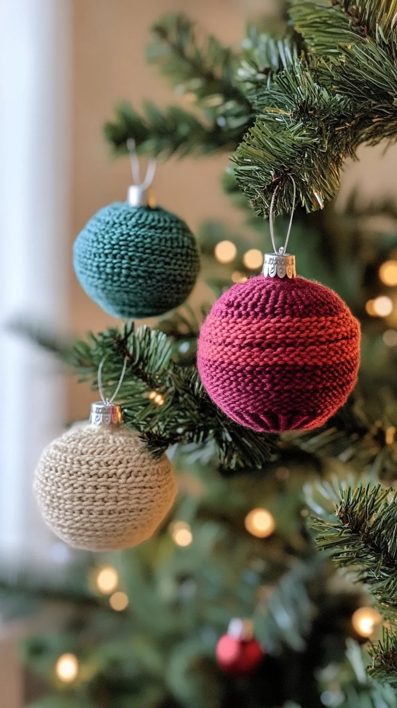 Cozy Knit-Ornament Transformations for a Festive Home Vibe