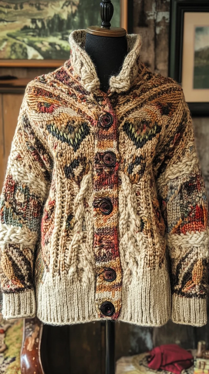 Cozy Knits: Embrace the Artisan Charm of this Statement Cardigan