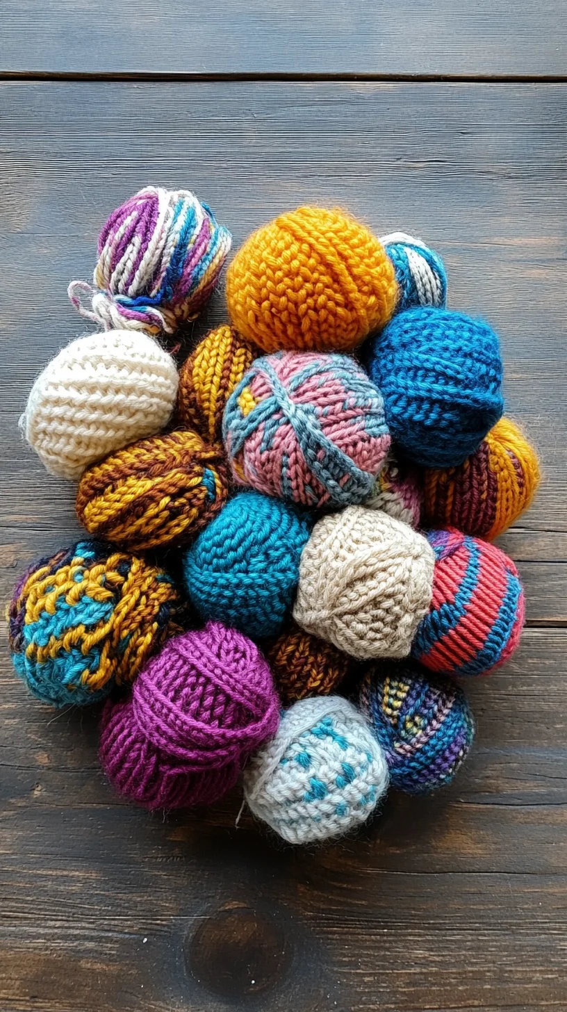 Cozy Knitted Accents: Embrace the Charm of Handmade Yarn Balls