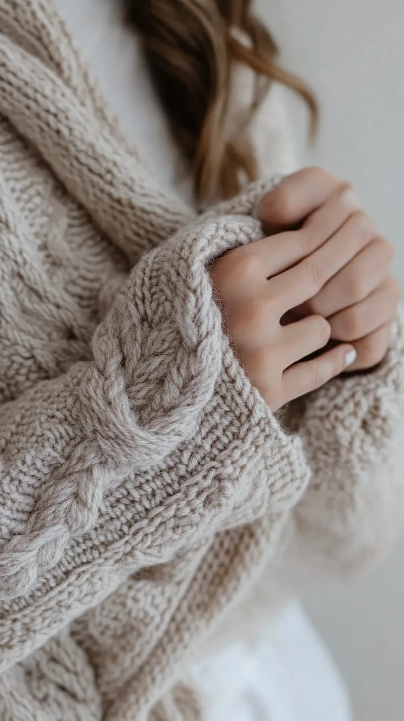 Cozy Knitted Elegance: Mastering Soft Textures in Winter Fashion