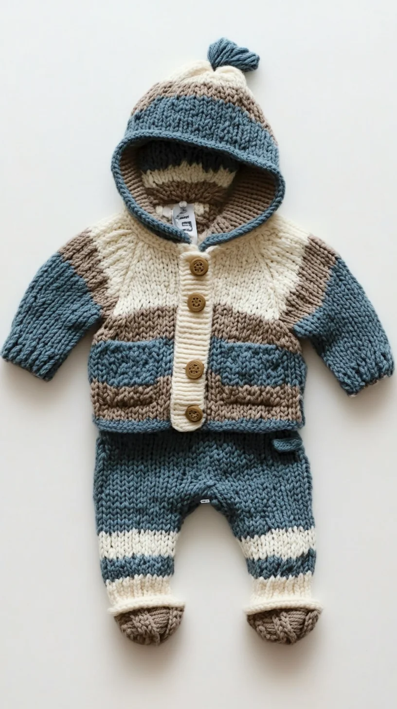 Cozy Knitted Ensemble: A Chic Must-Have for Your Little One