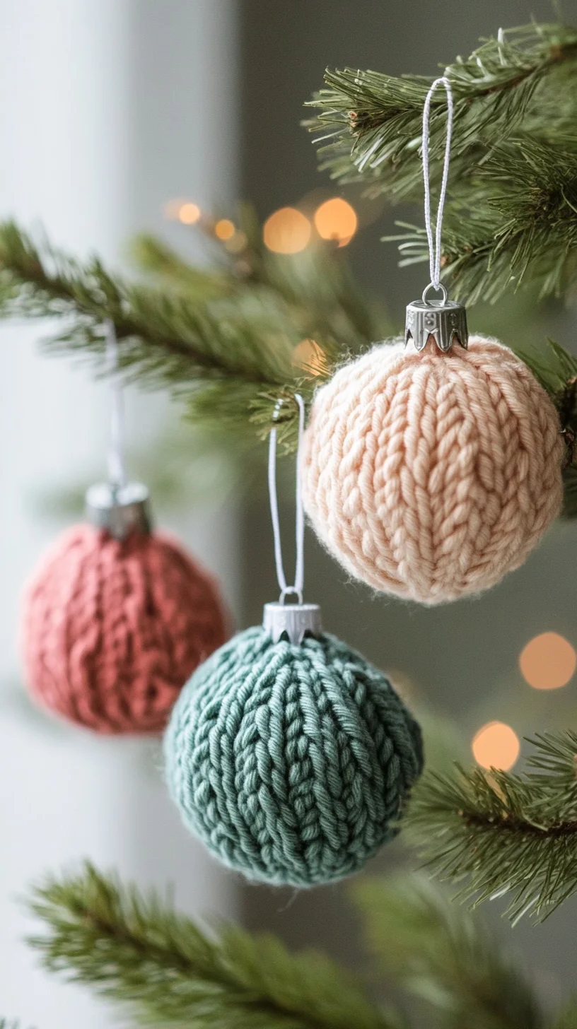 Cozy Knitted Ornament Magic: Elevate Your Holiday Decor with Style