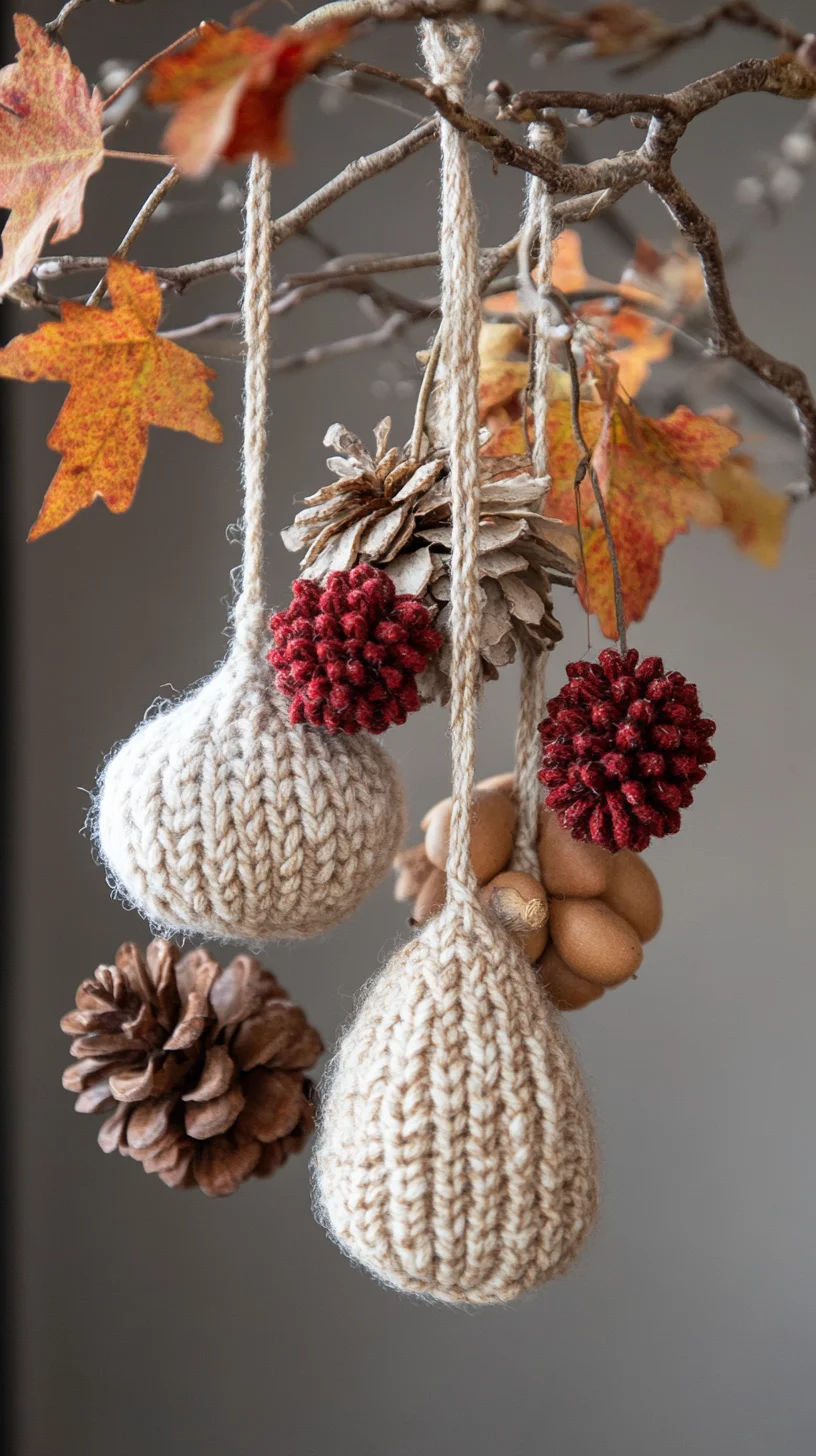 Cozy Knitted Ornaments: Perfect Touch for Your Autumn Décor