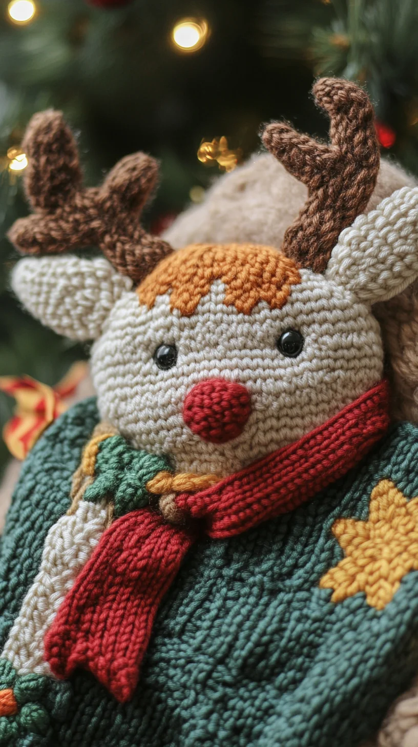 Cozy Knitted Reindeer: A Whimsical Touch to Your Holiday Décor