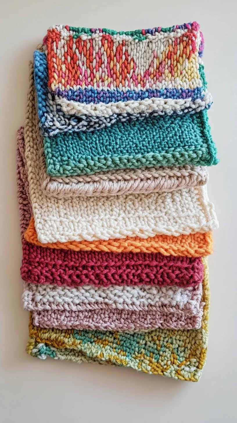 Cozy Knitted Textures: Elevate Your Space with Colorful Handmade Decor