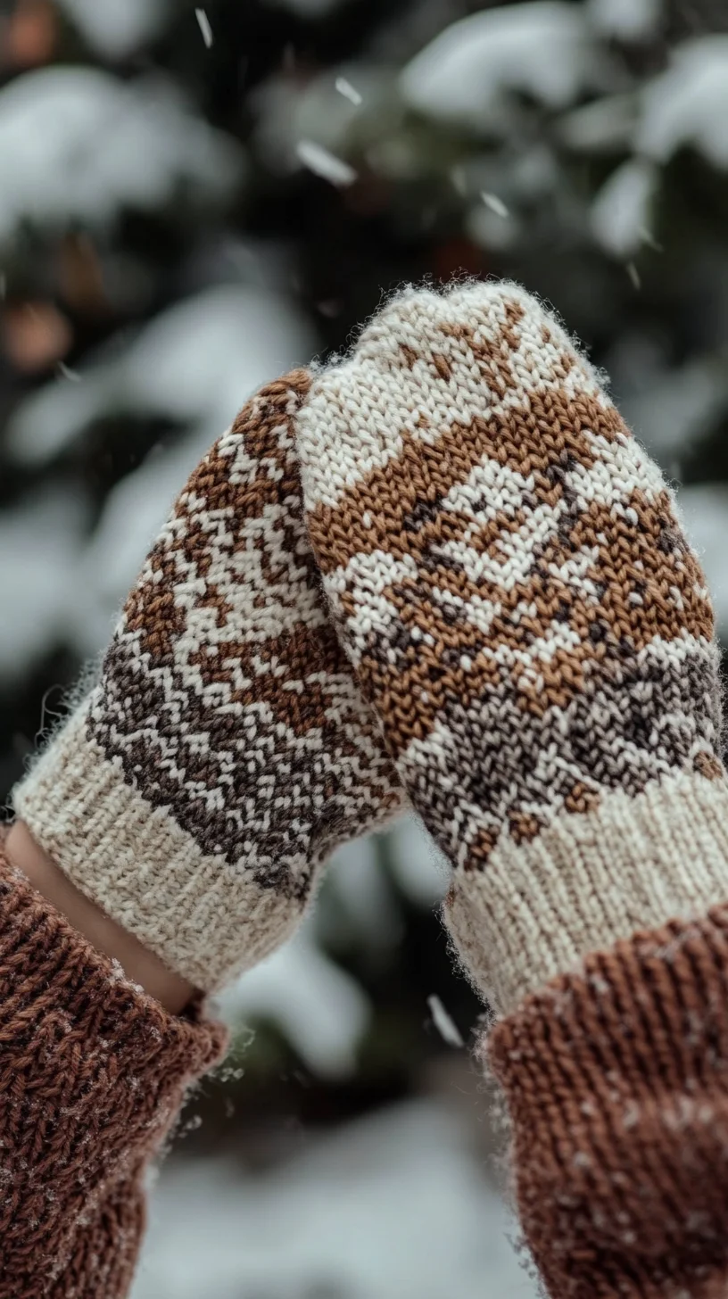 Cozy Nordic Knit Mittens: Elevate Your Winter Wardrobe with Style