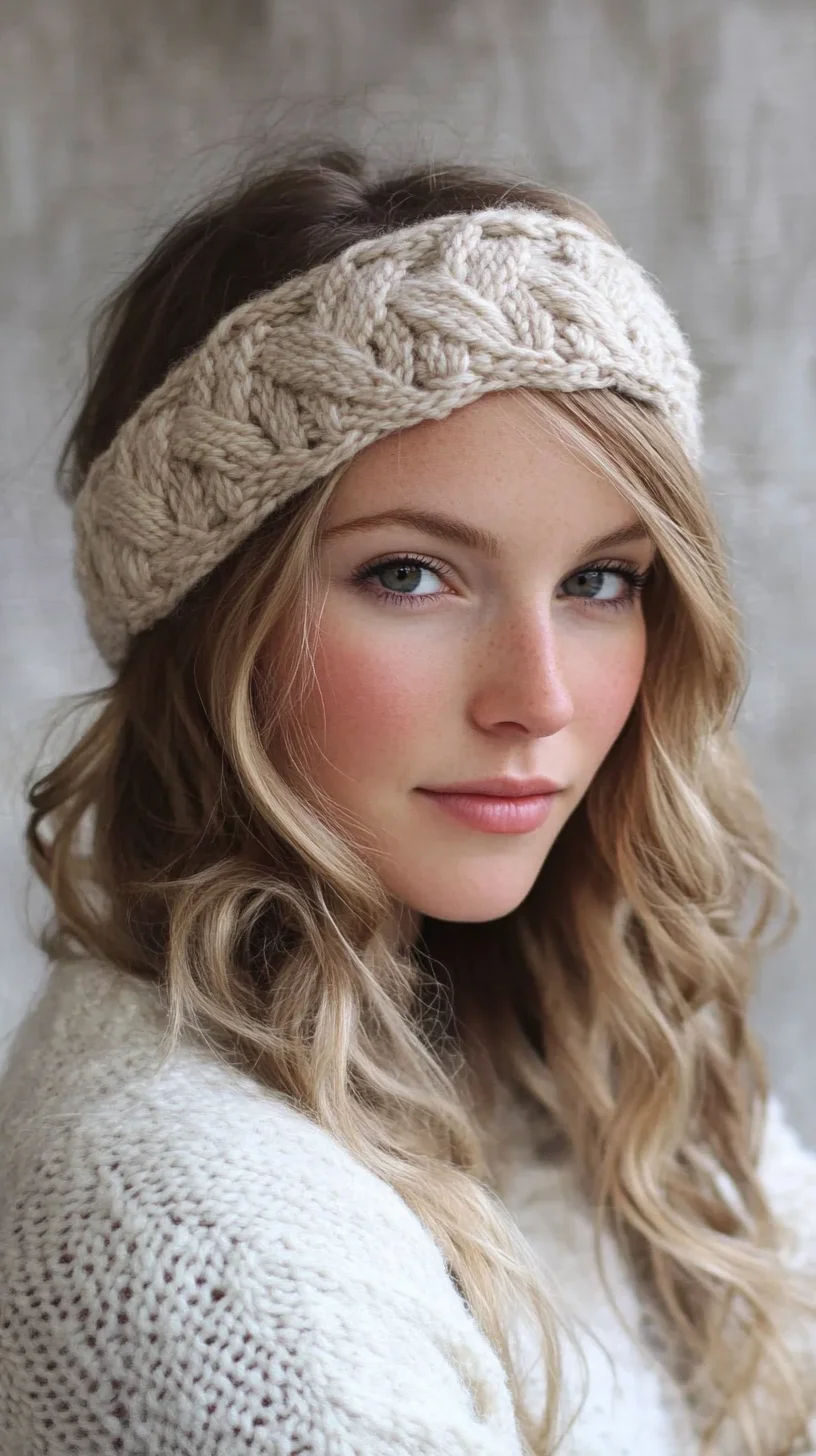 Cozy Twist: The Perfect Braided Headband for Effortless Winter Chic