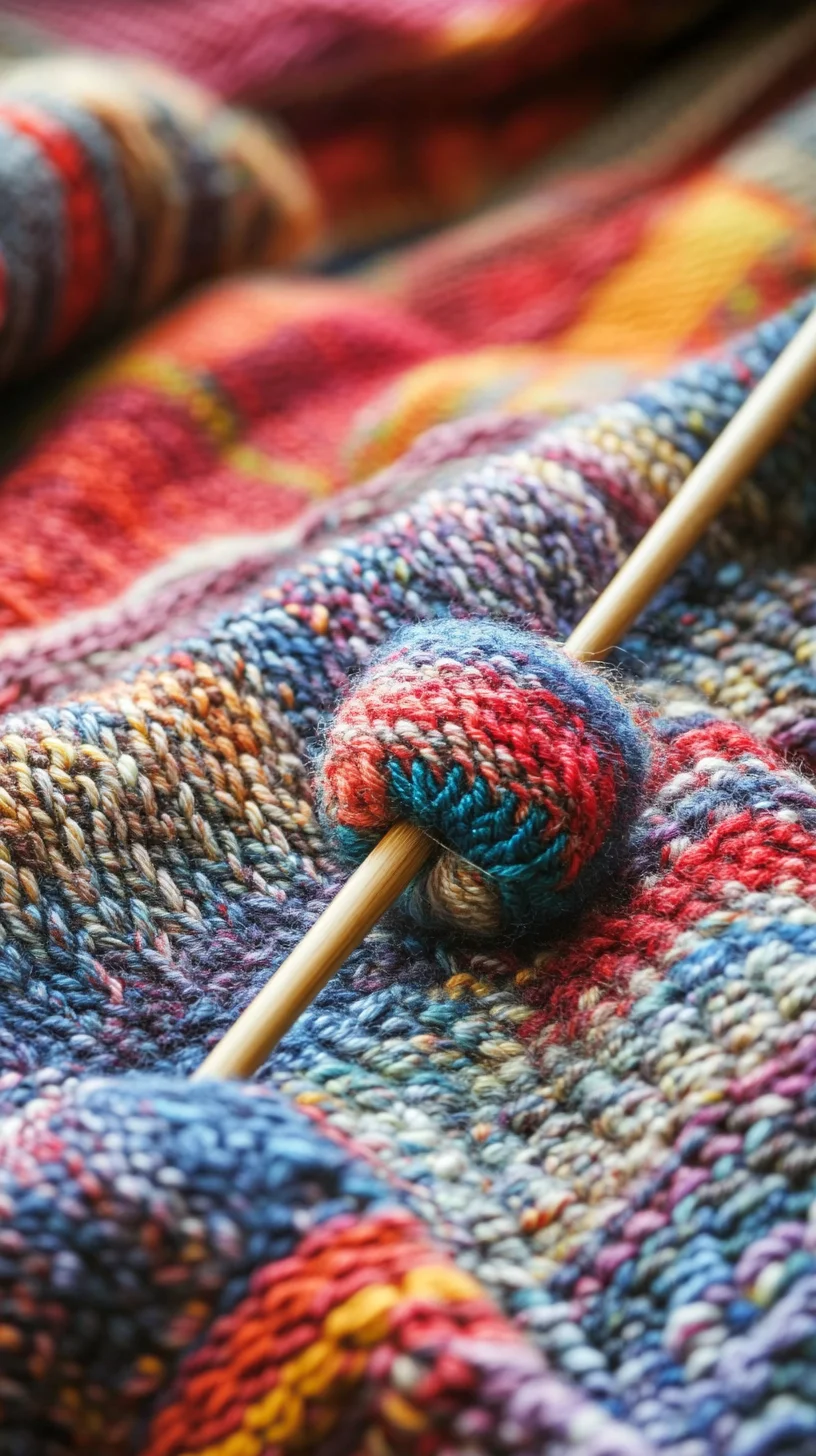 Cozy Up: Embrace the Vibrant Comfort of Hand-knit Textiles