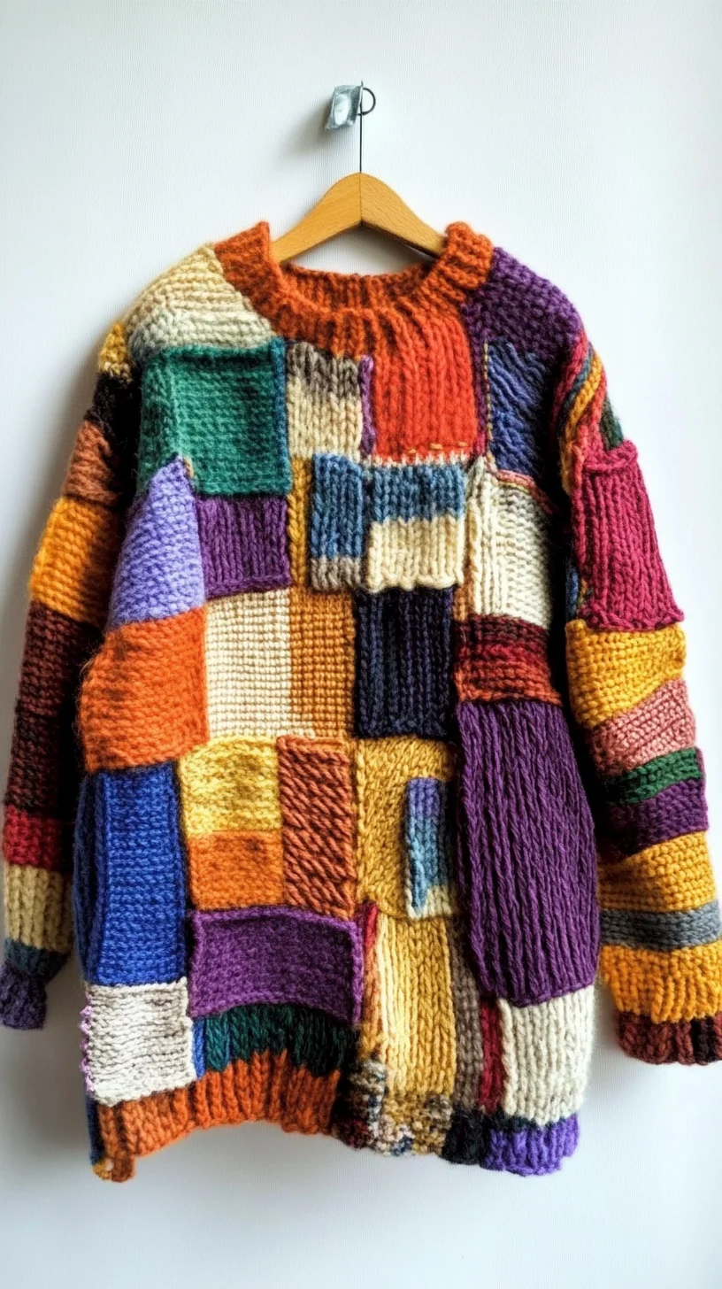 Cozy Up in Color: Embrace the Patchwork Knit Sweater Trend