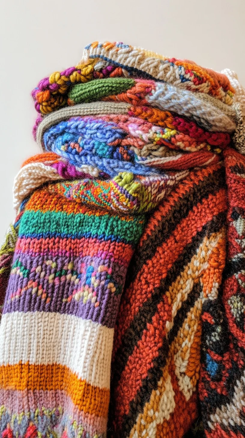 Cozy Up in Style: Embrace the Vibrant Charm of Knitted Textures