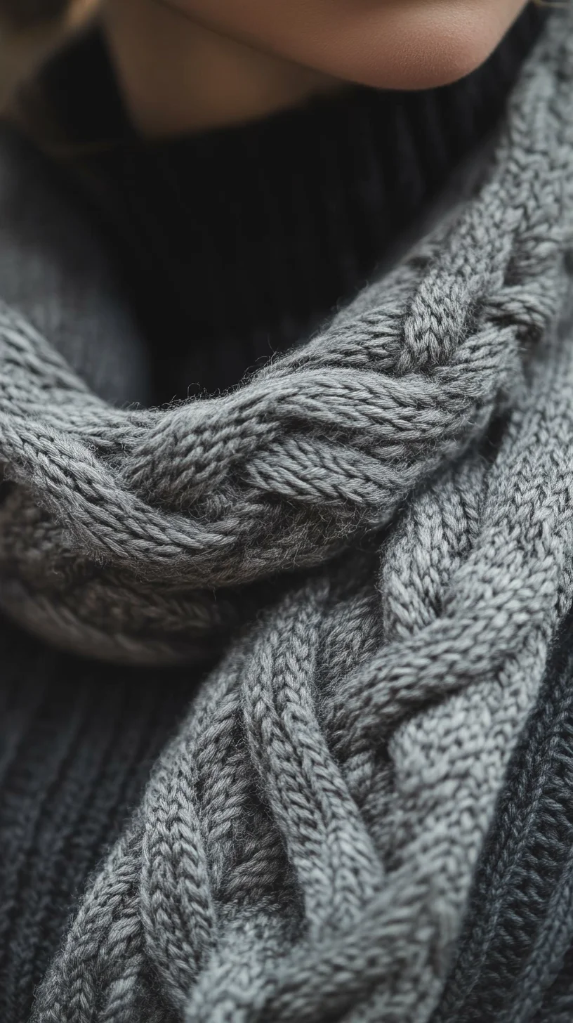 Cozy Up in Style: Mastering the Art of the Braided Knit Scarf