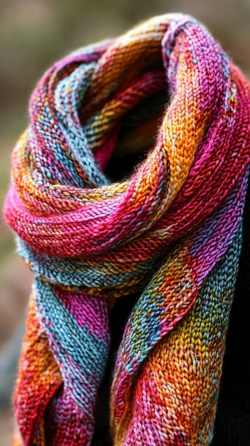 Cozy Up in Vibrant Knitted Scarves: The Perfect Accessory for Any Season